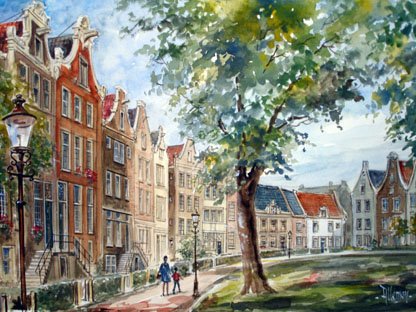 Hofje in de stad